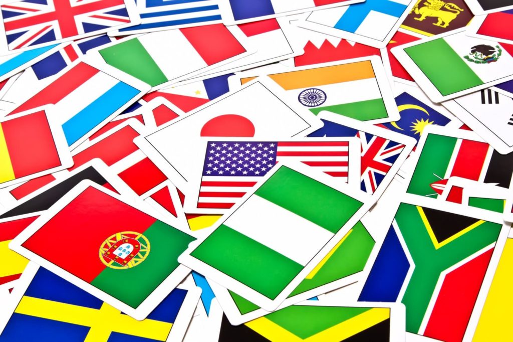 いろいろな国の国旗
